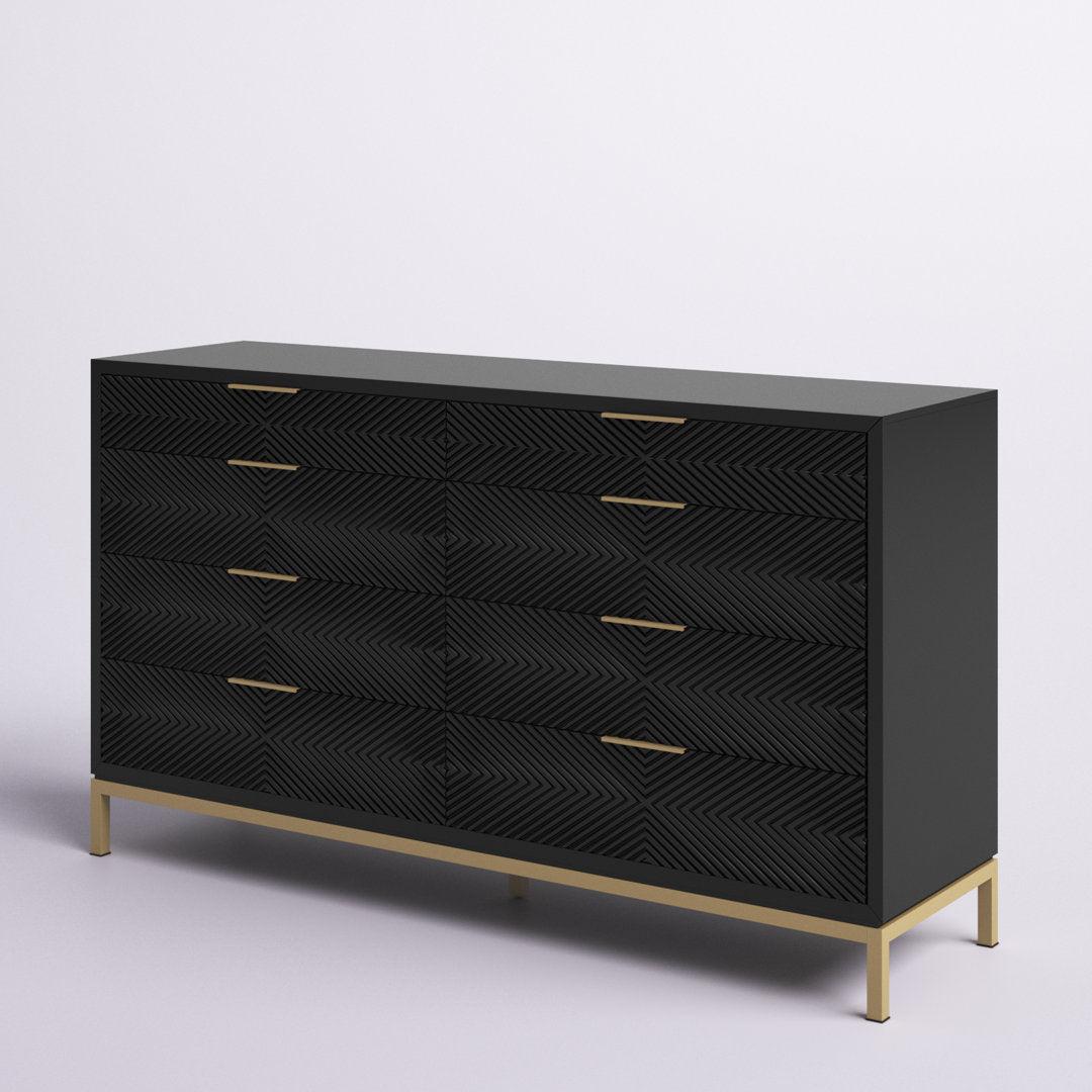 Leshia 8 Drawer 64" W Double Dresser Willa Arlo™ Interiors