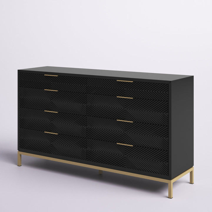 Leshia 8 Drawer 64" W Double Dresser Willa Arlo™ Interiors