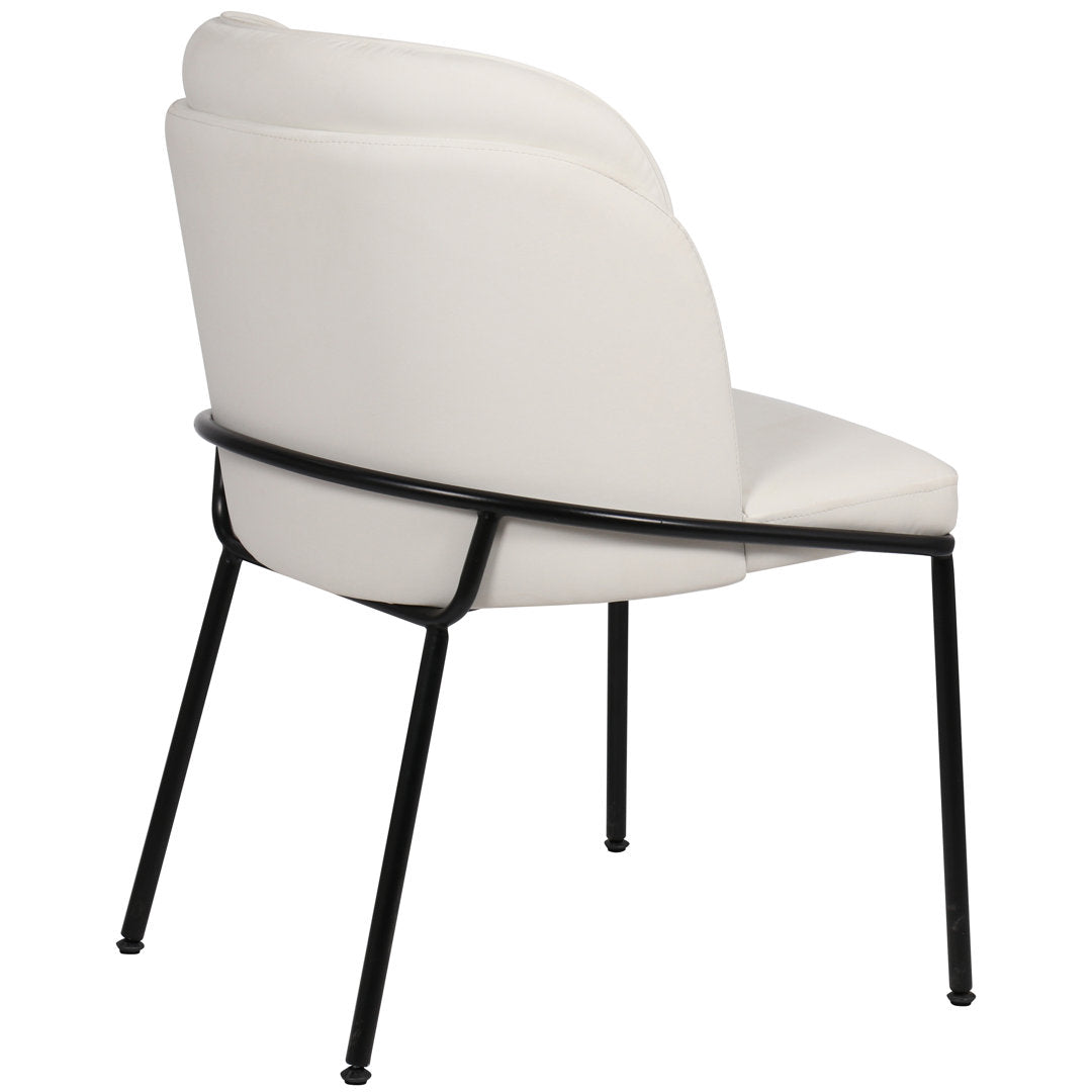 Philpott Faux Leather Dining Chair, Set Of 2 (Set of 2) Trent Austin Design® Upholstery Color: White