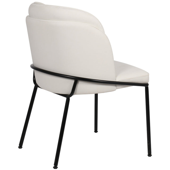 Philpott Faux Leather Dining Chair, Set Of 2 (Set of 2) Trent Austin Design® Upholstery Color: White