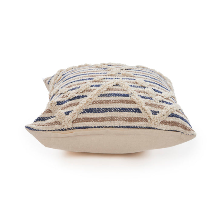 Pillow Textured Stripe Cotton Throw Pillow Rajani Home