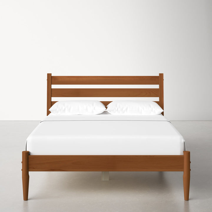 Grady Queen Size Solid Wood Bed AllModern Color: Castanho
