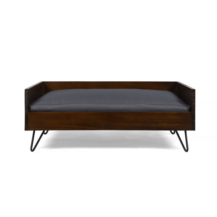 Kaylor Mid Century Modern Dog Sofa Tucker Murphy Pet™ Color: Dark Oak/Black/Dark Gray