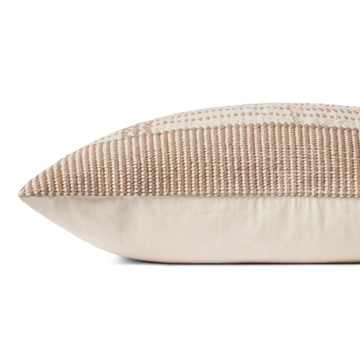 Magnolia Home By Joanna Gaines X Loloi Marion Gold / Beige Pillow Magnolia Home by Joanna Gaines x Loloi