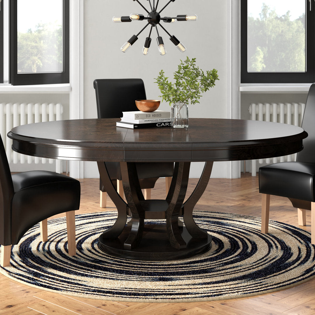 Dows Extendable Removable Leaf Rubberwood Dining Table Lark Manor™