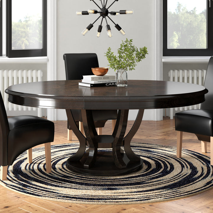 Dows Extendable Removable Leaf Rubberwood Dining Table Lark Manor™
