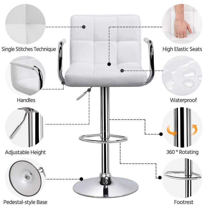 Leith Adjustable Height Swivel Bar Stool (Set of 2) Wade Logan®