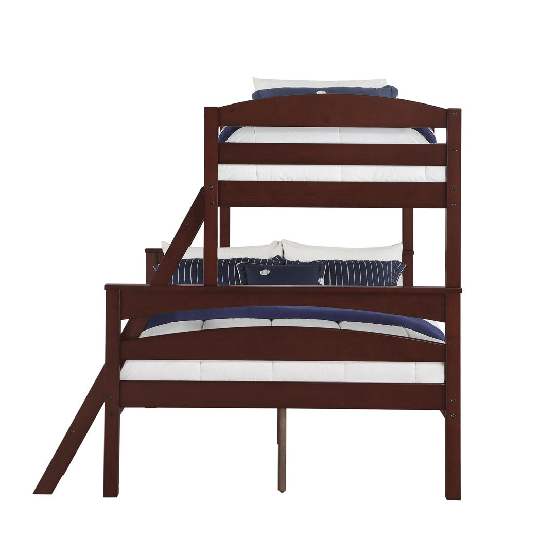Barnett Twin over Full Bunk Bed Isabelle & Max™ Bed Frame Color: Espresso
