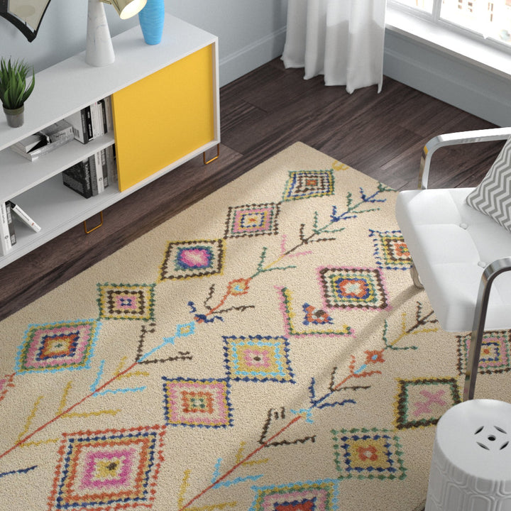 Agostini Handmade Tufted Wool Off-White Rug Mack & Milo™ Rug Size: 5' x 8'
