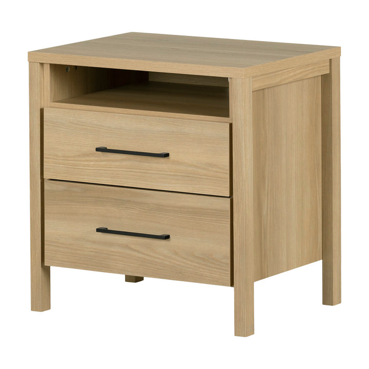 Gravity 2 - Drawer Nightstand South Shore Color: Natural Ash