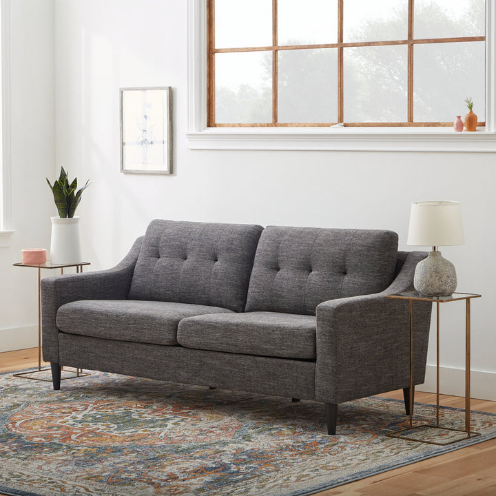 Owsley 75" Square Arm Sofa Mercury Row® Upholstery Color: Charcoal