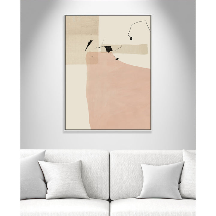Soft Tempo - Floater Frame Painting on Canvas Joss & Main Frame Color: White Framed Size: 41.5" H x 31.5" W