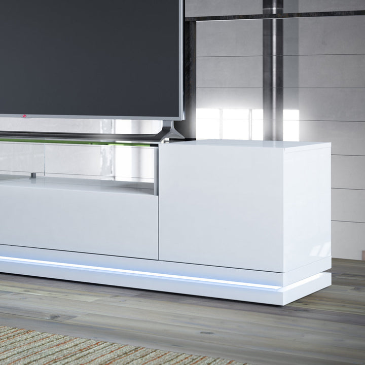 Graidy TV Stand for TVs up to 70" Ebern Designs Color: White Gloss