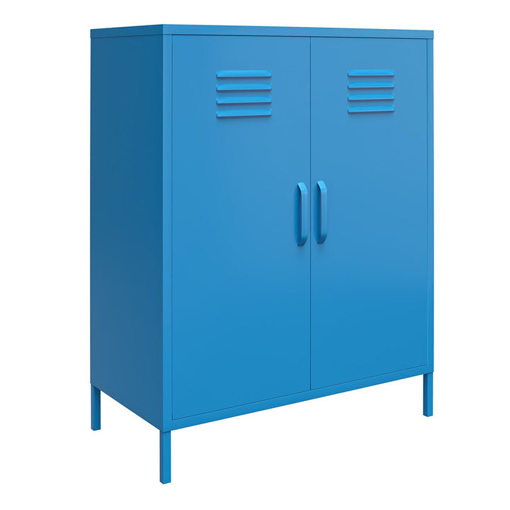Cache 2 - Door Metal Accent Cabinet Novogratz Color: Bright Blue
