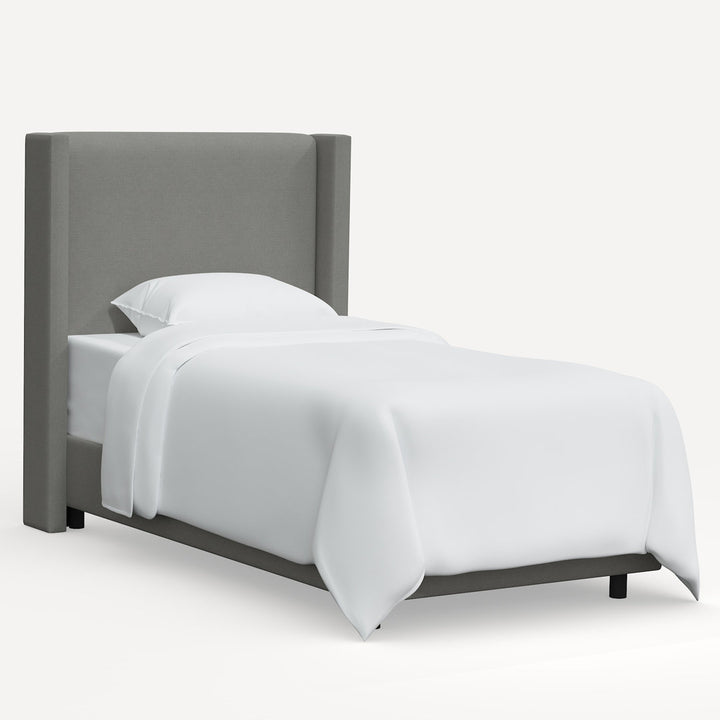 Hanson Upholstered Standard Bed Joss & Main Color: Classic Grey Linen Size: Twin