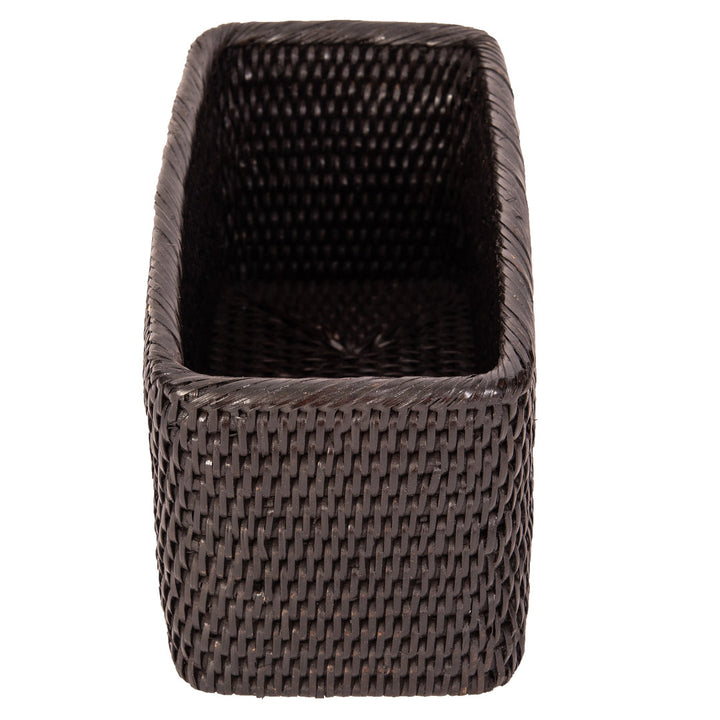 Albina Petite Rattan Basket Birch Lane™ Color: Tudor Black