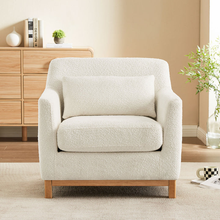 Jazmere 31.5" Armchair Mercer41 Leg Color: Natural Fabric: Olive Velvet