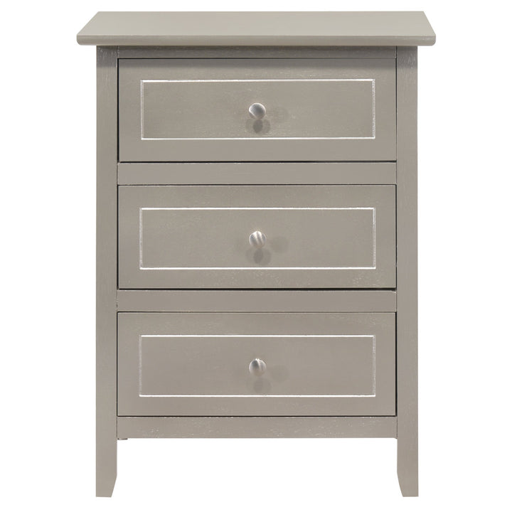 Emjay 3 - Drawer Nightstand Glory Furniture Color: Champagne