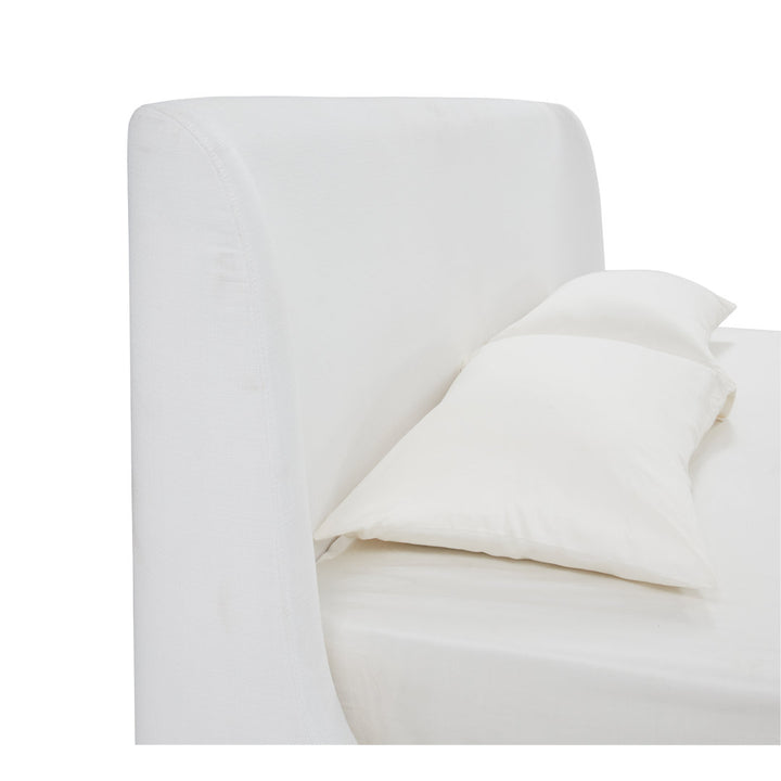 Venedy Upholstered Low Profile Platform Bed Joss & Main Color: White Size: King