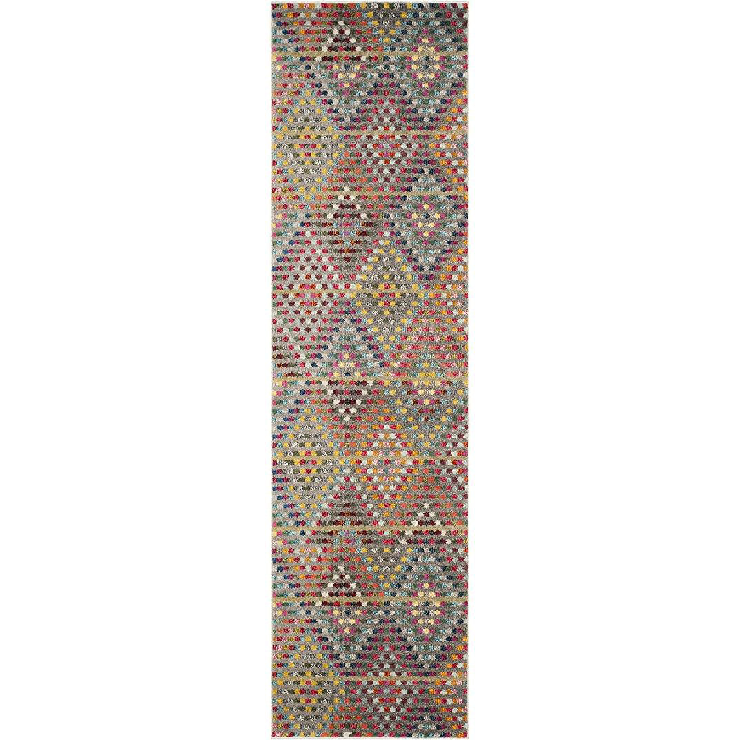 Monaco Performance Geometric Rug Ebern Designs Rug Size: Runner 2'2" x 10'
