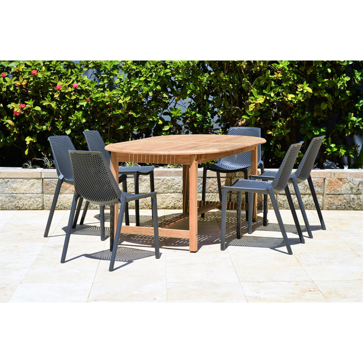 Rafael Teak Oval Extendable Patio Table Beachcrest Home™