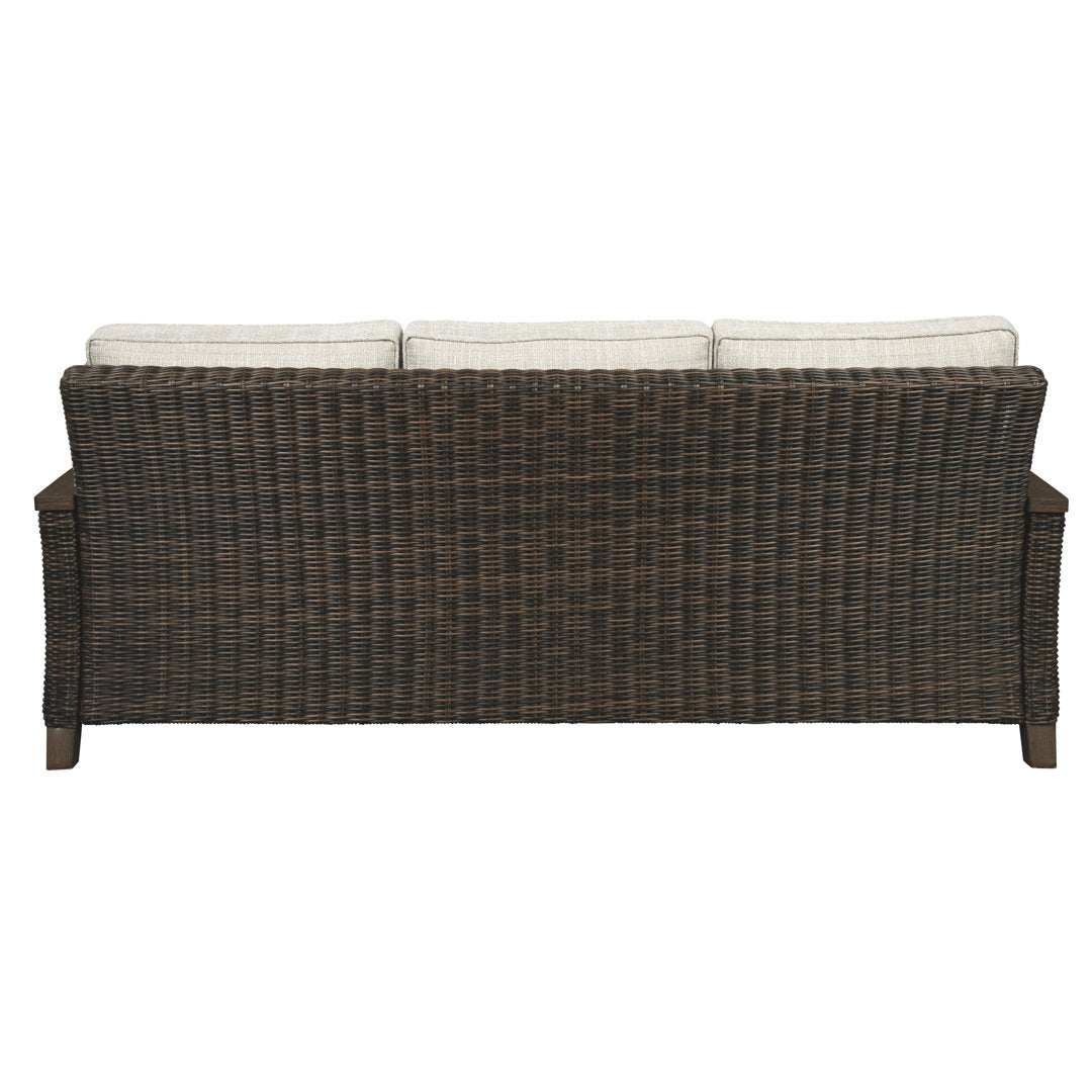 Estill Patio Sofa with Cushions Highland Dunes