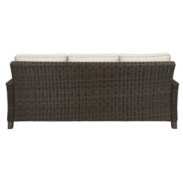 Estill Patio Sofa with Cushions Highland Dunes