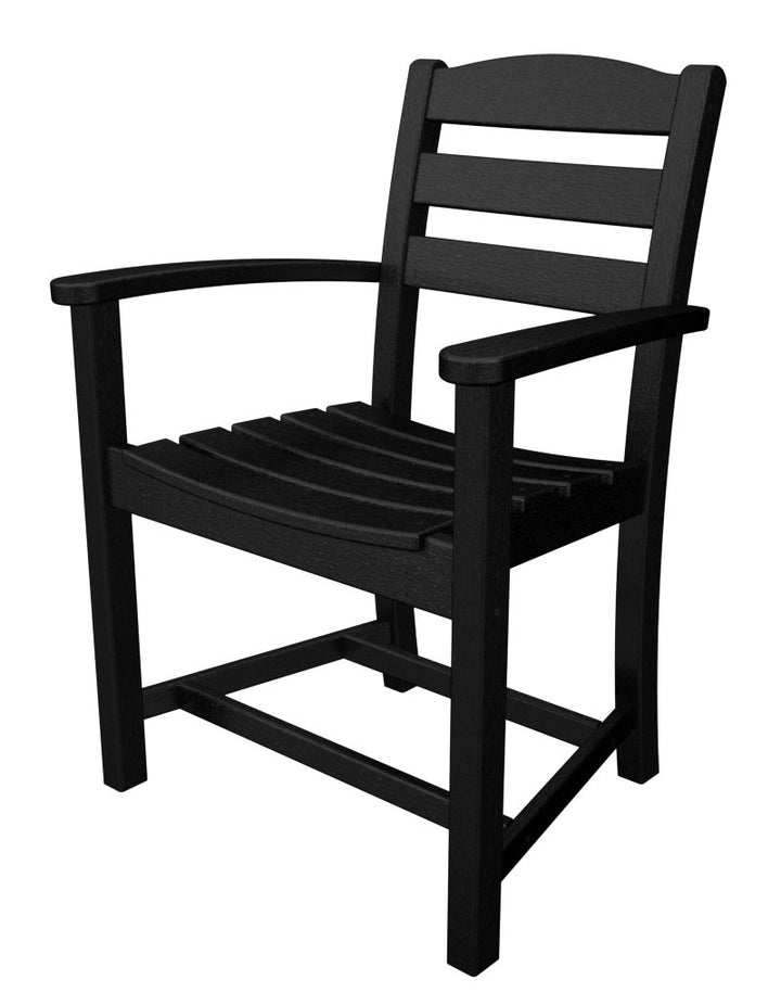 La Casa Café Dining Arm Chair POLYWOOD® Color: Black