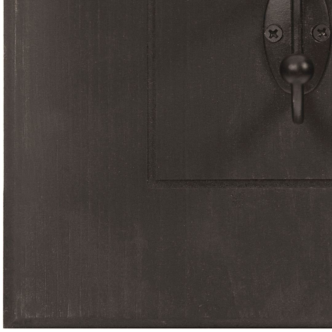 3 - Hook Wall Hook (Set of 3) Red Barrel Studio® Color: Distressed Black
