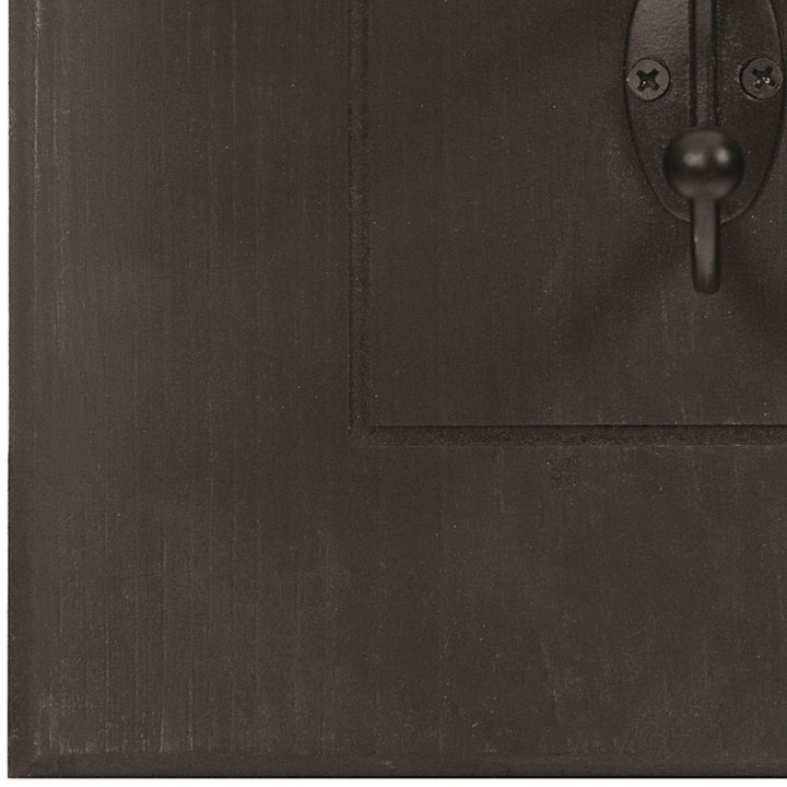 3 - Hook Wall Hook (Set of 3) Red Barrel Studio® Color: Distressed Black