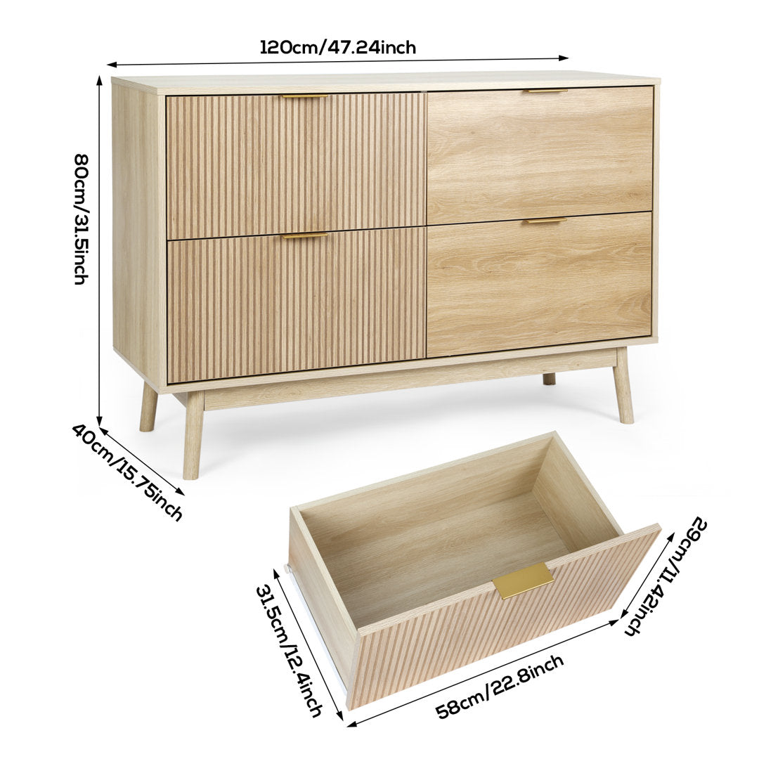 Jermel 4 - Drawer Dresser George Oliver