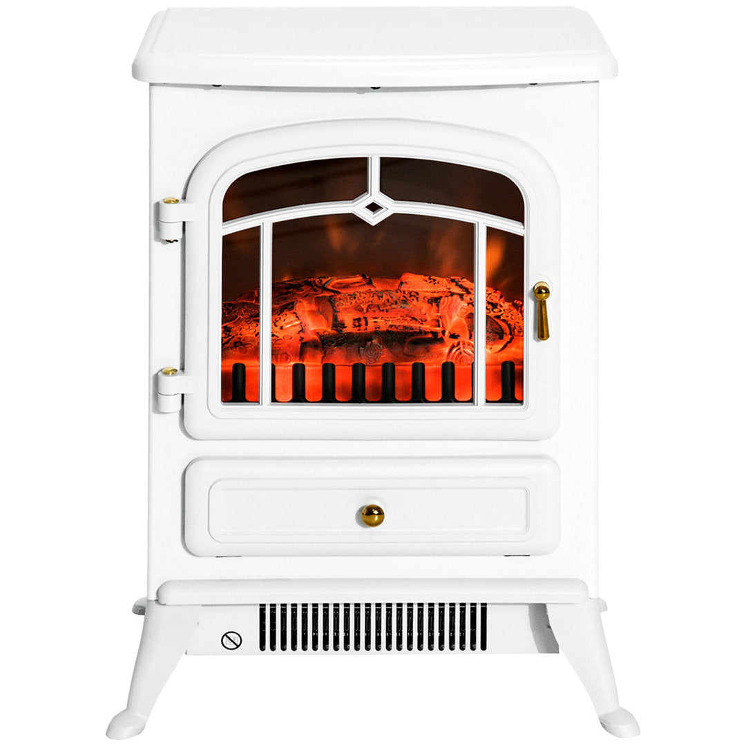 Manor Electric Fireplace Charlton Home® Finish: White