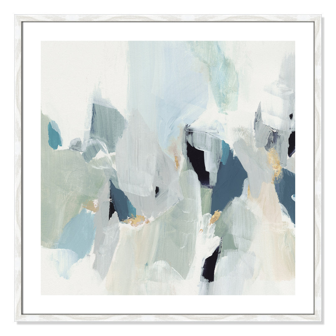 Little Talks III' by Isabelle Z - Painting Print Casa Fine Arts Size: 33.25" H x 33.25" W x 0.75" D Format: White Wood Framed Paper