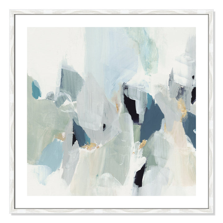 Little Talks III' by Isabelle Z - Painting Print Casa Fine Arts Size: 33.25" H x 33.25" W x 0.75" D Format: White Wood Framed Paper