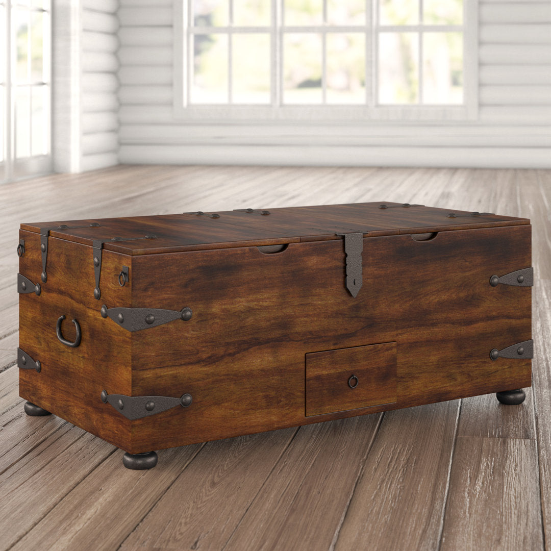 Castrejon Solid Wood Lift Top Coffee Table with Storage World Menagerie