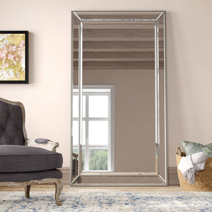 Mcqueary Leaner Beveled Full Length Mirror Charlton Home®