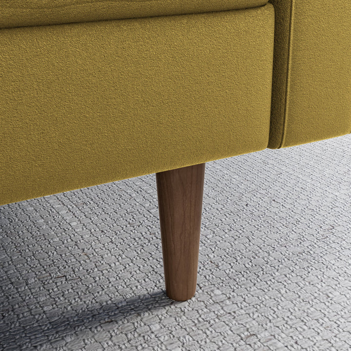 Markham 70" Velvet Square Arm Sofa Willa Arlo™ Interiors Fabric: Golden Rod Polyester