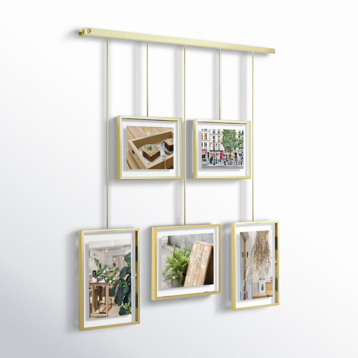 5-Piece Matte Metal Collage Frame Set Umbra Color: Matte Brass