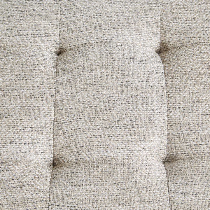 Martha Stewart Highland Tufted Accent Bench with Shelf Martha Stewart