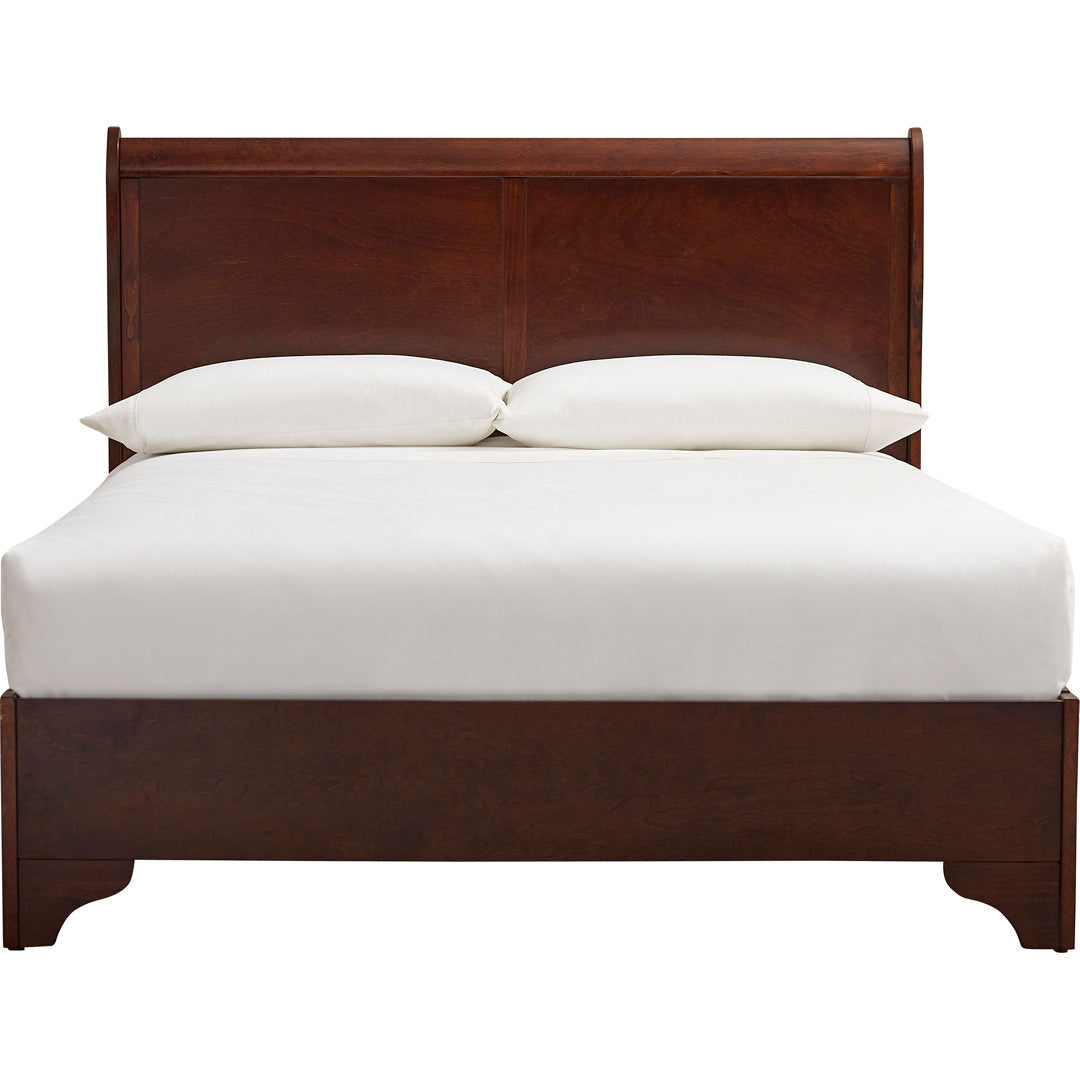 Varnamtown West Haven Low Footboard Sleigh Bed, Cappuccino Lark Manor™ Size: Queen