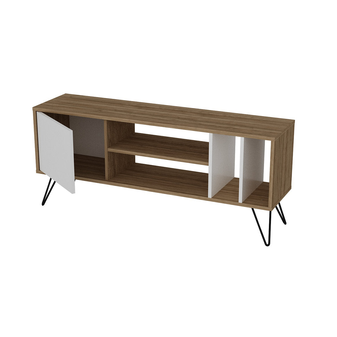 Umaima TV Stand for TVs up to 65" Wrought Studio™ Color: Walnut/White
