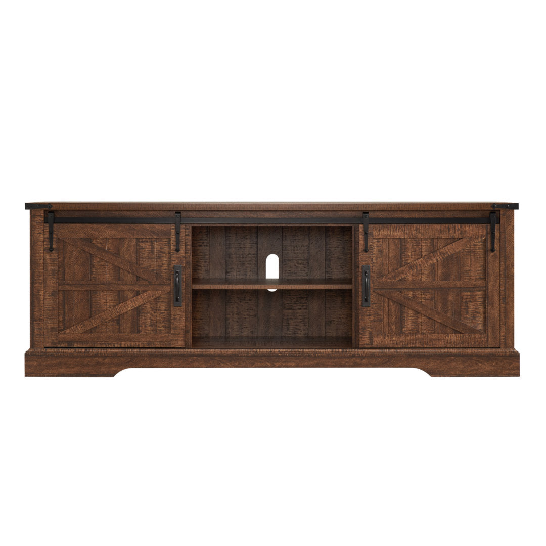 Bryndee Farmhouse TV Stand, Entertainment Center for TVs up to 75" Gracie Oaks Color: Reclaimed Barnwood