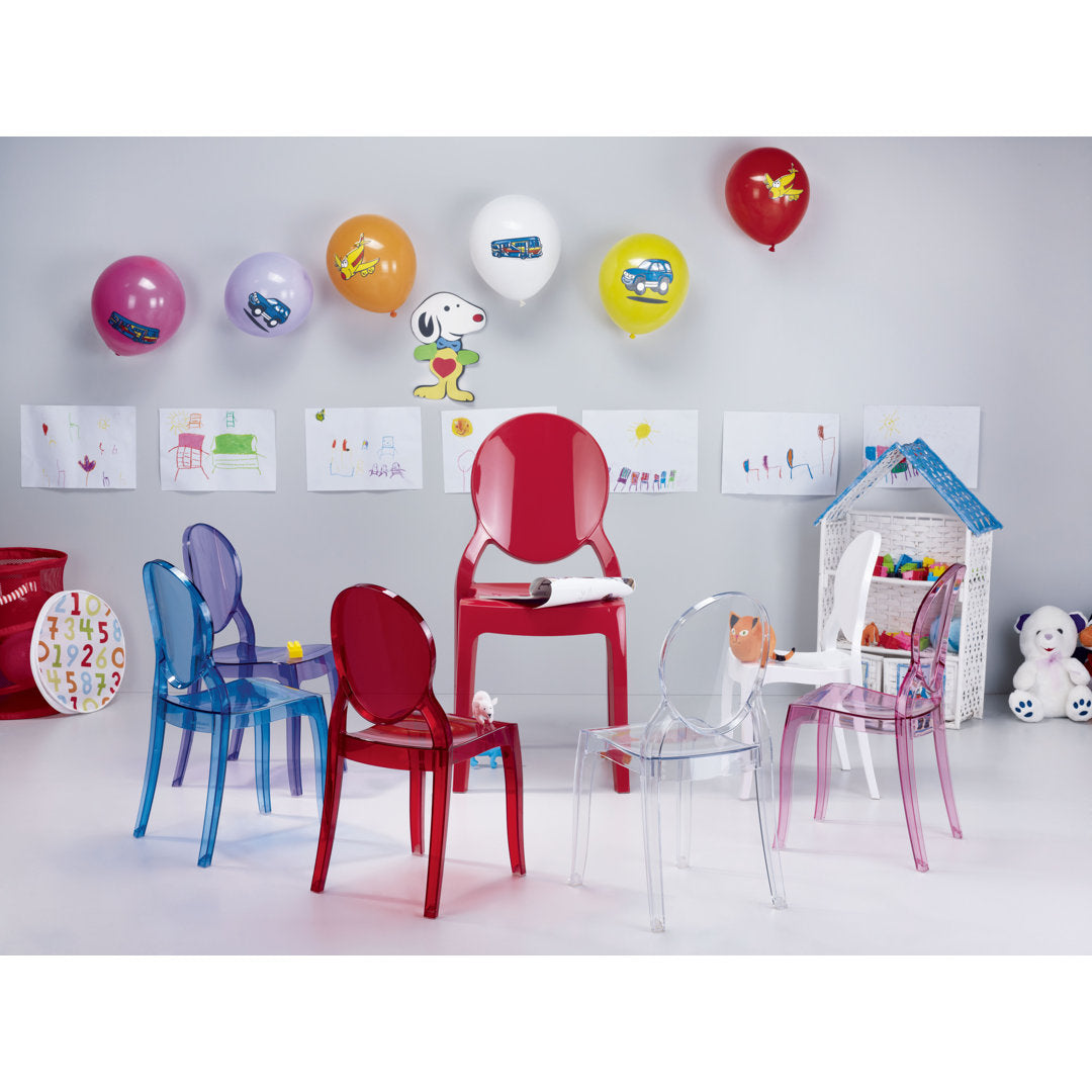Jordon Kids 12.4'' Desk / Activity Chair Mistana™ Baby & Kids Color: Transparent Red
