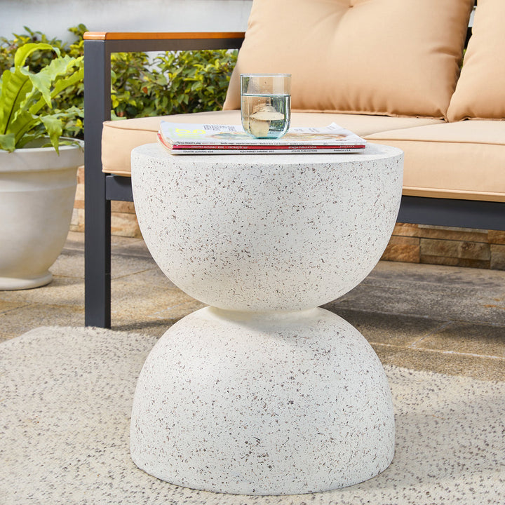 Ruiz 17.75'' Tall Accent Stool Joss & Main Color: White Terrazo