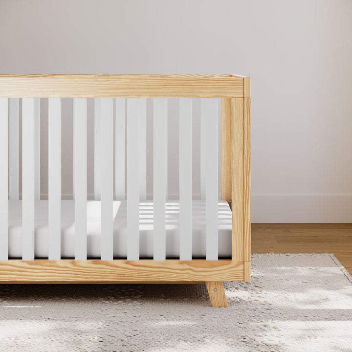 Beckett 3-in-1 Convertible Crib Storkcraft Color: Natural/White Pieces Included: Crib