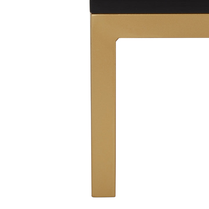 Prudhoe TV Stand for TVs up to 55" Sand & Stable™ Color: Black/Gold