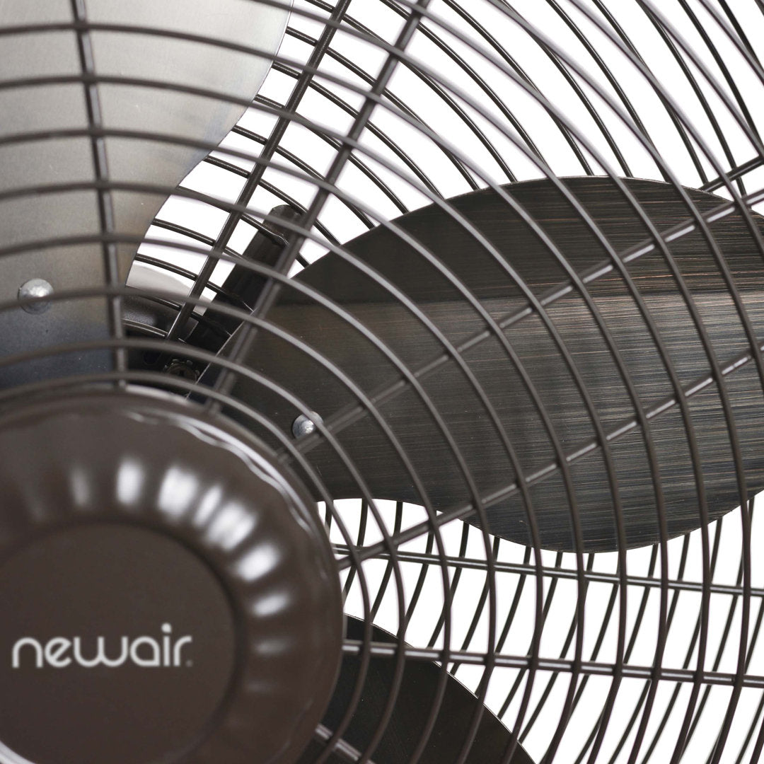 Summer Breeze Essentials Outdoor Misting Fan and Pedestal Fan Combination, 600 sq. ft. With 3 Fan Speeds and Metal Design Newair