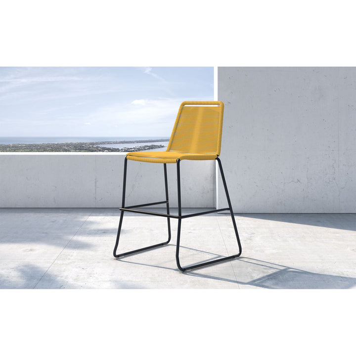 Huron Patio Bar Stool AllModern Color: Curry Yellow Performance Seat Height: Counter Stool (26" Seat Height)