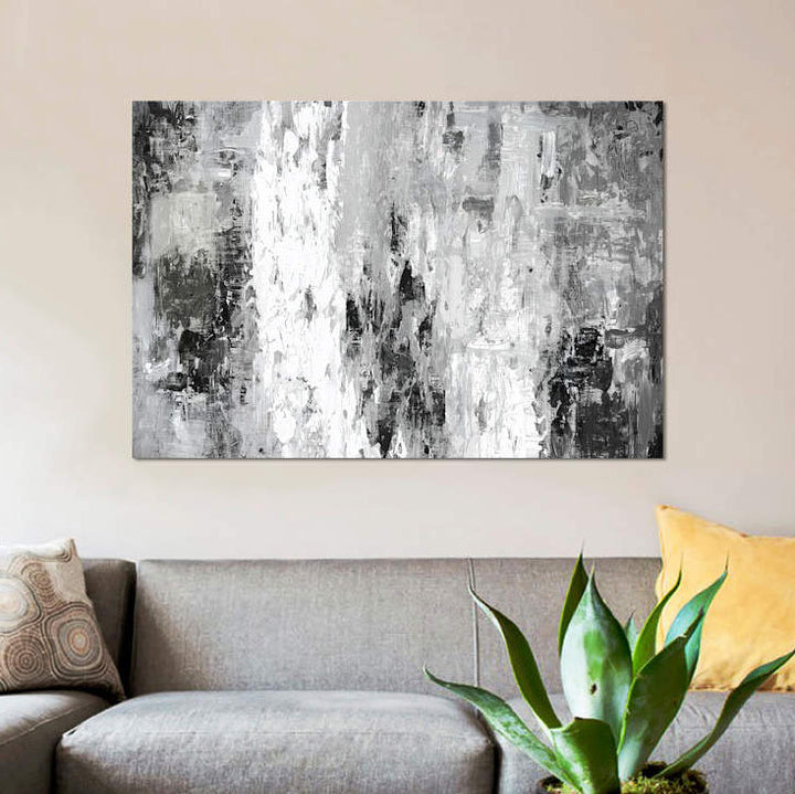 Black And White Abstract IV by PI Studio - Wrapped Canvas Print The Twillery Co.® Size: 8" H x 12" W x 0.75" D Format: Wrapped Canvas