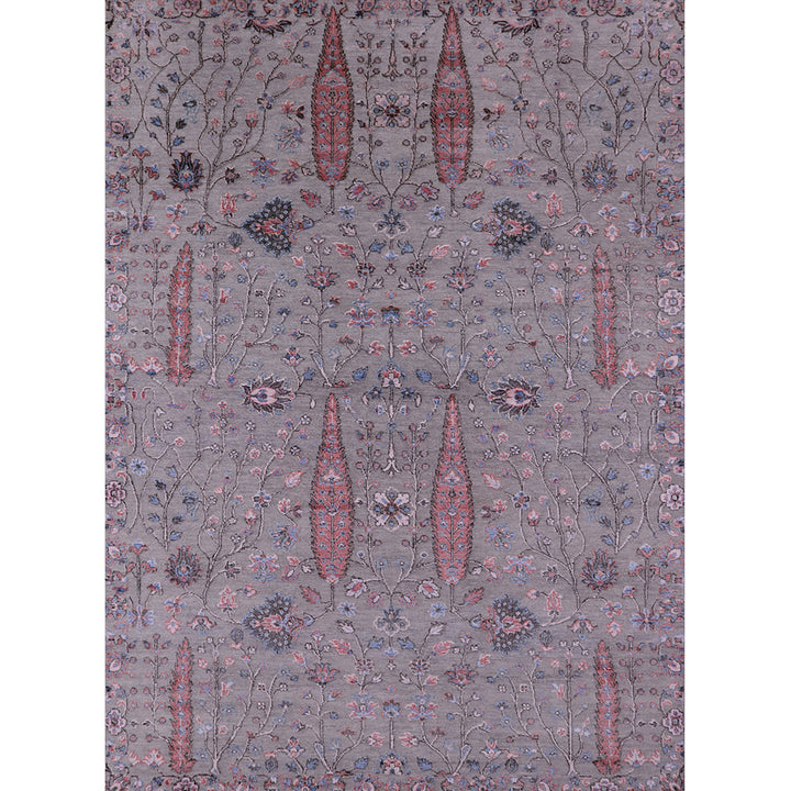 Osha Floral Pink/Purple Area Rug Bungalow Rose Rug Size: Rectangle 8' x 10'